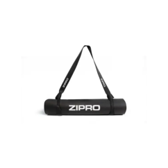 Esterilla de yoga - ZIPRO 183x61x0,6 cm con correa de yoga, Negro